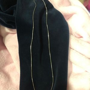 Silver Square Snake Chain Necklace